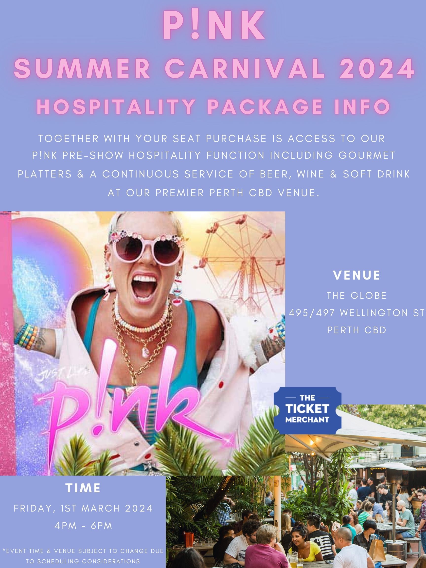 pink australian tour ticket prices